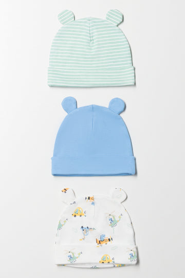 3 Pack Hats Blue