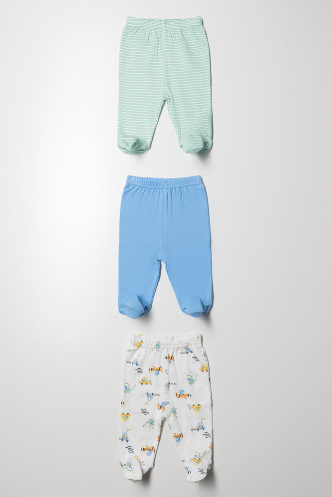 3 Pack Leggings Blue