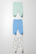 3 Pack Leggings Blue