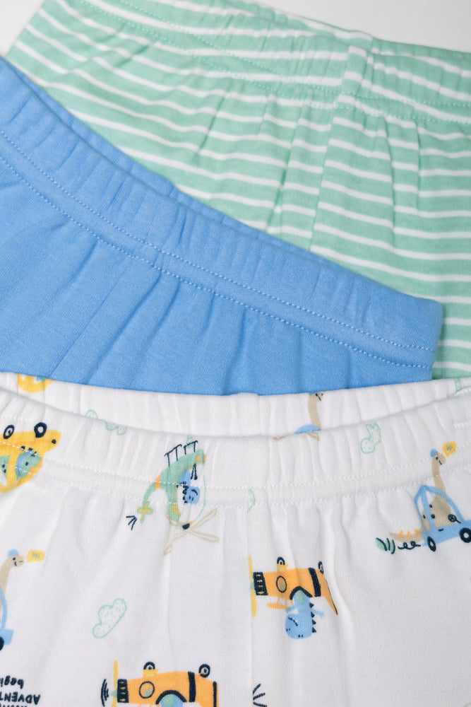 3 Pack Leggings Blue