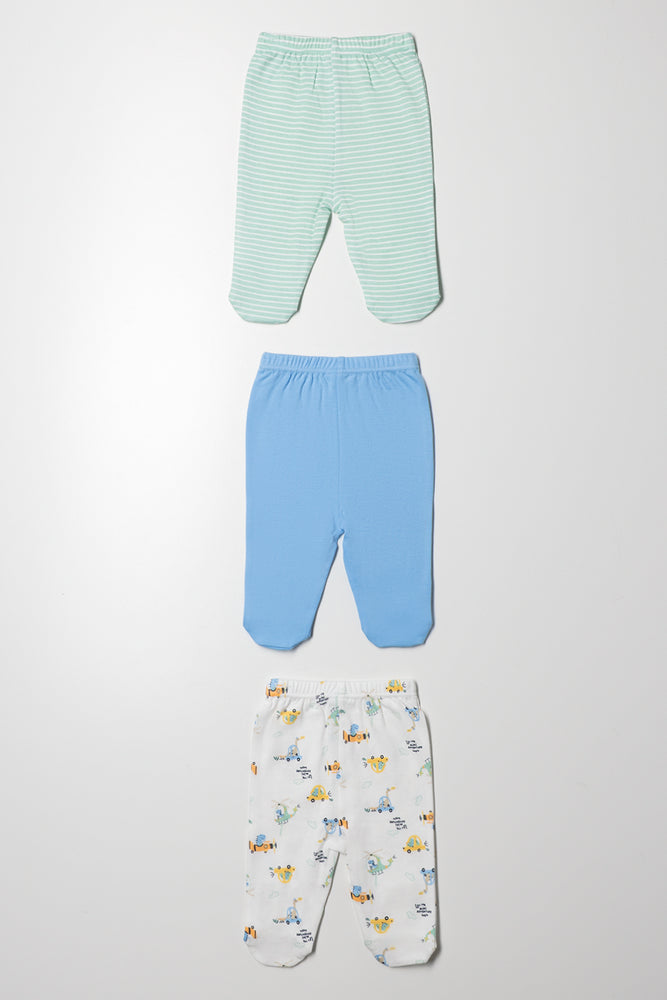 3 Pack Leggings Blue (2)