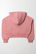 Hooded Crop Track Top Pink (2)