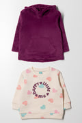 2 Pack Tracktops Purple & Peach