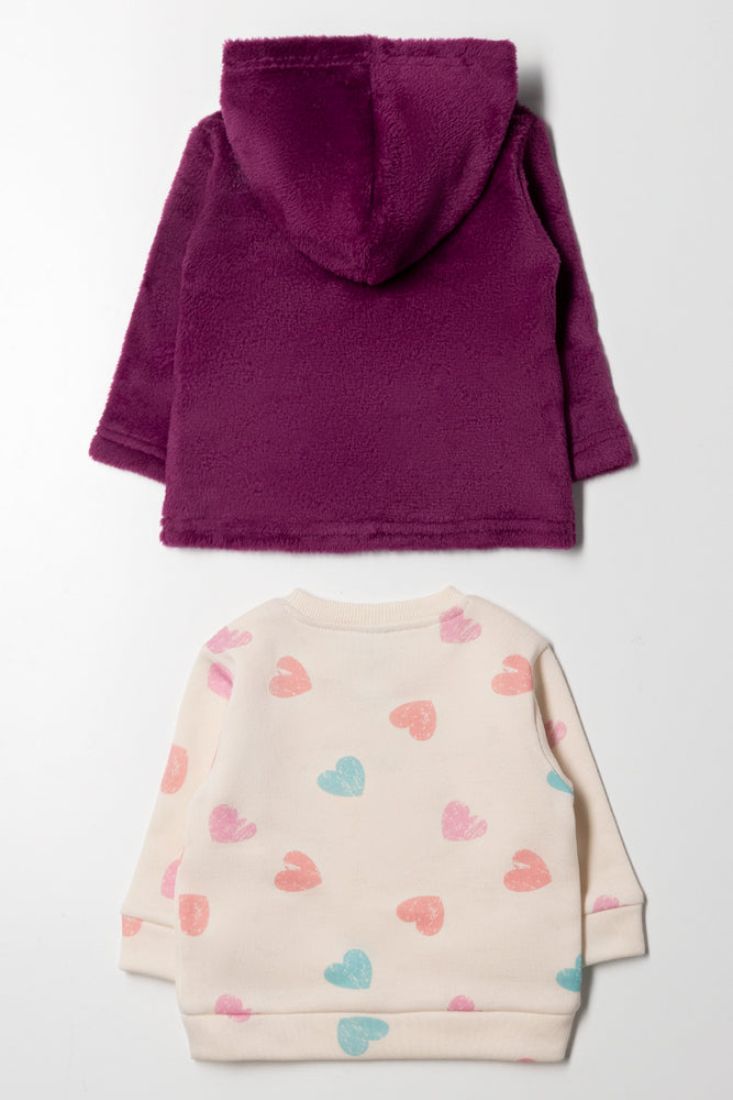 2 Pack Tracktops Purple & Peach (3)
