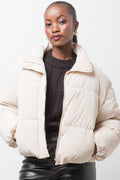 Short Puffer Jacket Natural