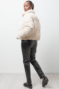 Short Puffer Jacket Natural (2)