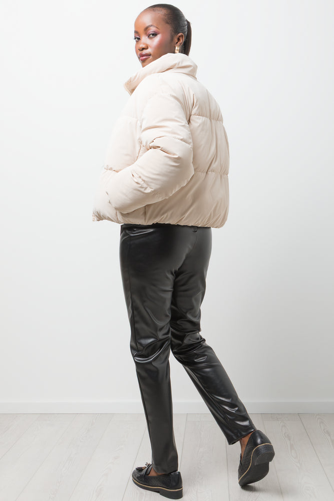 Short Puffer Jacket Natural (2)