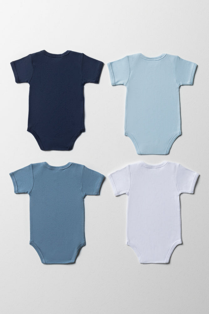 4 Pack Short Sleeve Bodyvest Blue (2)