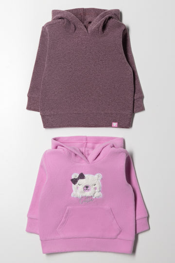 2 Pack Hoodies Purple