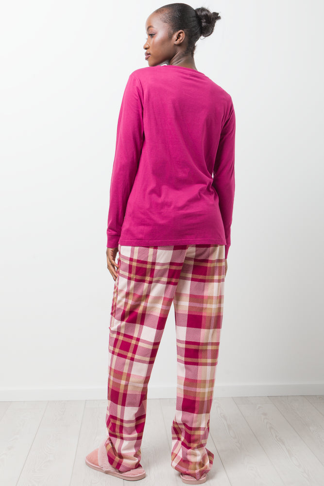 Check Pyjamas Burgundy (2)