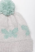 Butterfly Beanie Grey (1)