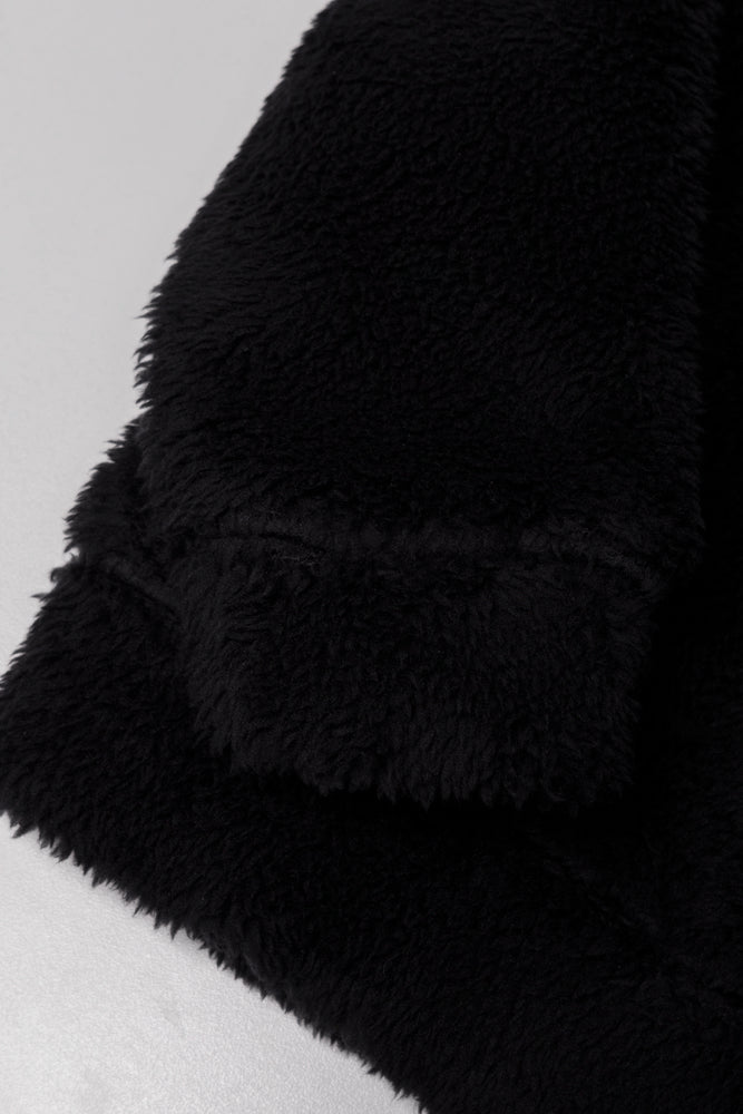 Sherpa Hoodie Black
