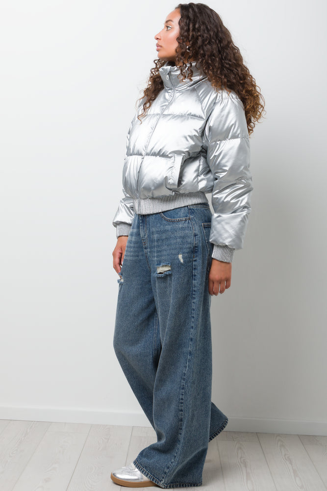 Puffer Jacket Light Grey
