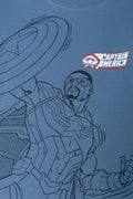 Captain America Long Sleeve T-Shirt Blue (1)