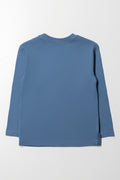 Captain America Long Sleeve T-Shirt Blue (2)