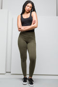 Wide Waist Leggings Green