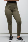 Wide Waist Leggings Green (1)