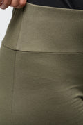 Wide Waist Leggings Green (4)