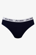 3 Pack Bikini Panties Navy, Aqua And Grey (3)