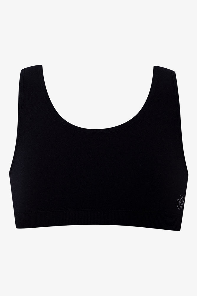 2 Pack Seamfree Racerback Bras Black And White