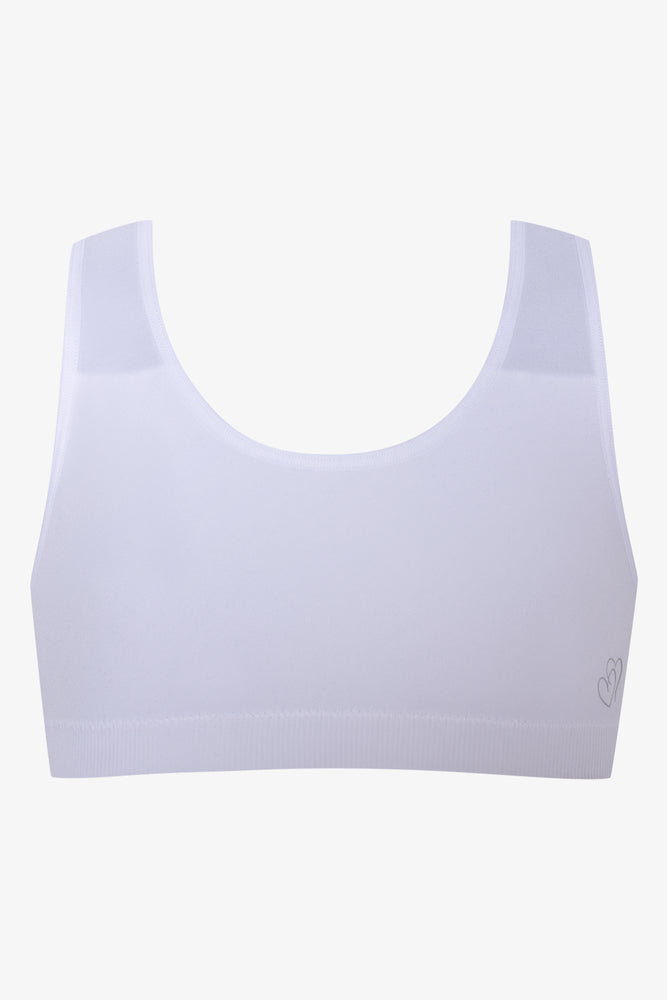 2 Pack Seamfree Racerback Bras Black And White (2)