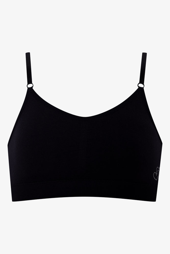 2 Pack Seamfree Bras Black