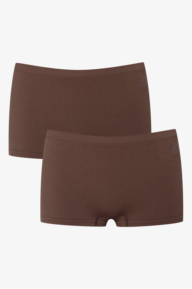 2 Pack Seamfree Panties Brown
