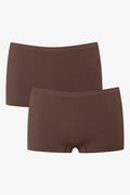 2 Pack Seamfree Panties Brown