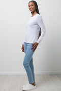 Long Sleeve Crew Neck T-Shirt White (1)