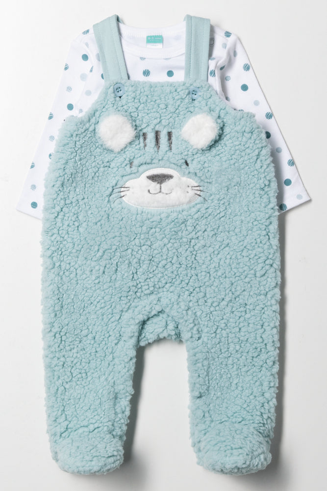 Sherpa Tiger Babygrow Aqua