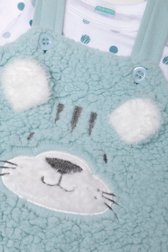 Sherpa Tiger Babygrow Aqua