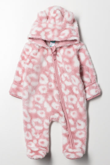 Animal Babygrow Pink
