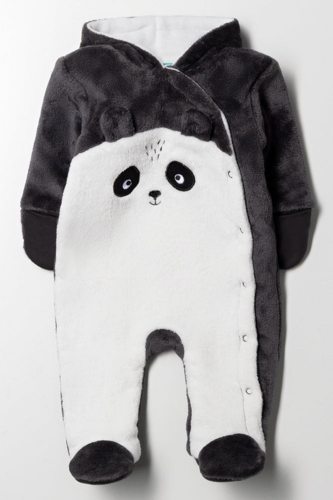 Koala Babygrow Dark Grey And White