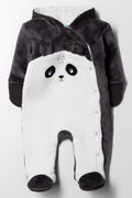 Koala Babygrow Dark Grey And White