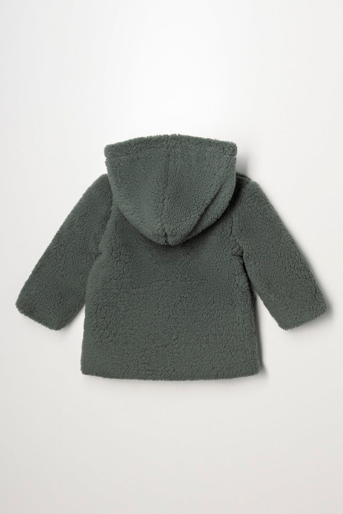 Sherpa Jacket Dark Green (2)