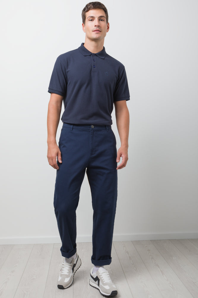 Straight Leg Chino Pants Navy