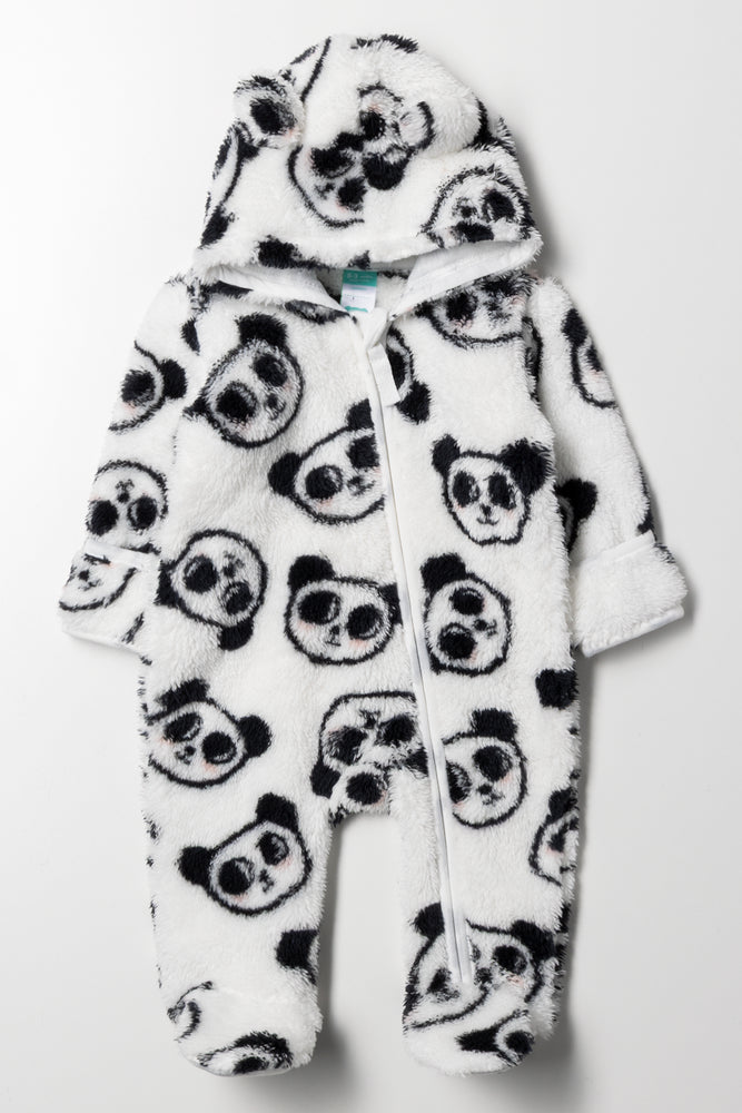 Panda Babygrow Black And White
