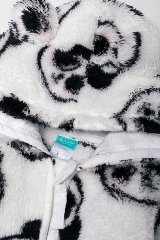 Panda Babygrow Black And White (1)