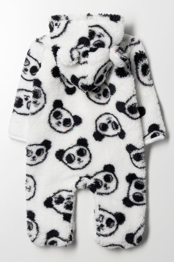 Panda Babygrow Black And White (3)