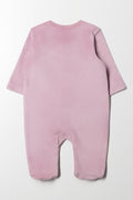 Heart Babygrow Purple (2)