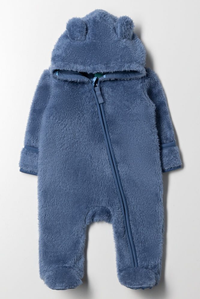Fleece Babygrow Blue