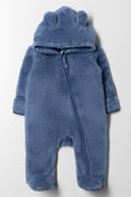 Fleece Babygrow Blue