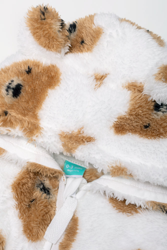 Bear Babygrow White (1)