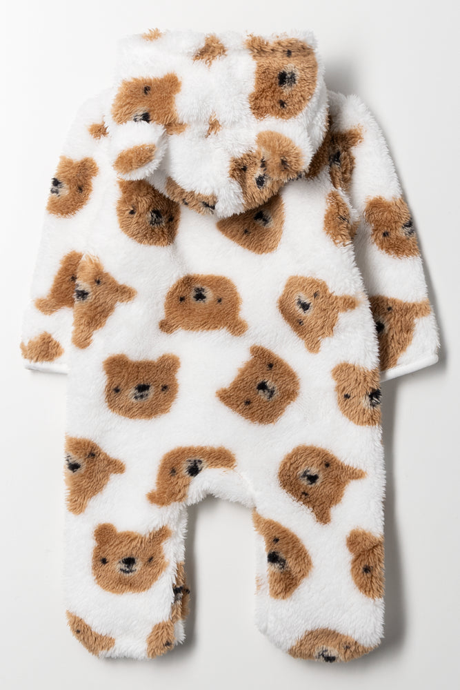 Bear Babygrow White (3)