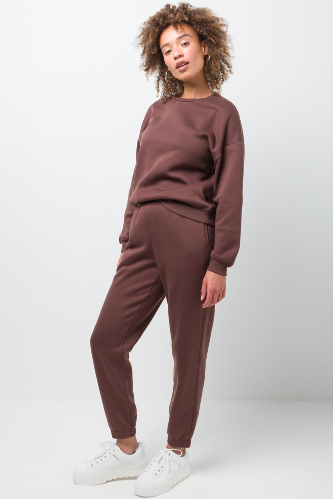 Crew Neck Tracktop Brown (1)