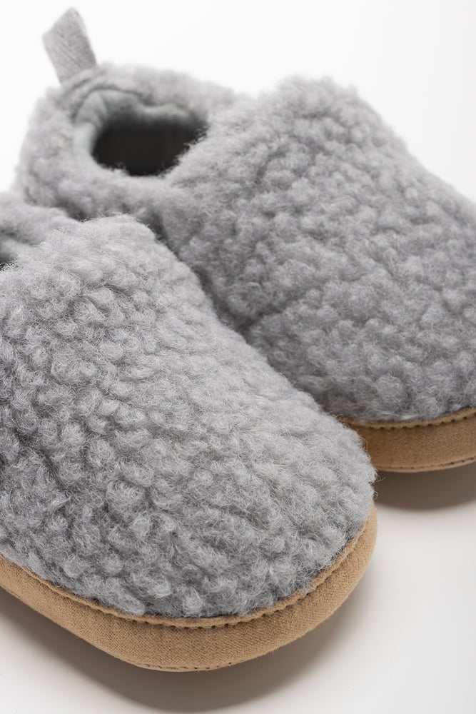 Sherpa Slippers Grey (2)