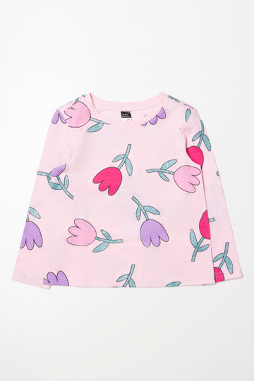 Tulip Long Sleeve T-Shirt Pink