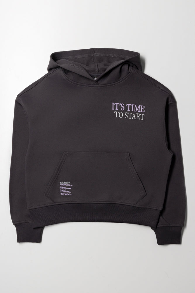 Hooded Track Top Black
