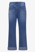 Wide Leg Denim Jean Blue (1)