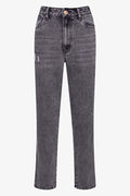 Mom Denim Jeans Dark Grey
